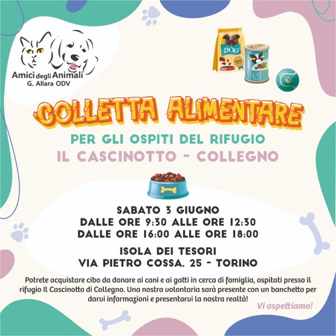 Colletta sabato 3 giugno. Vi aspettiamo!