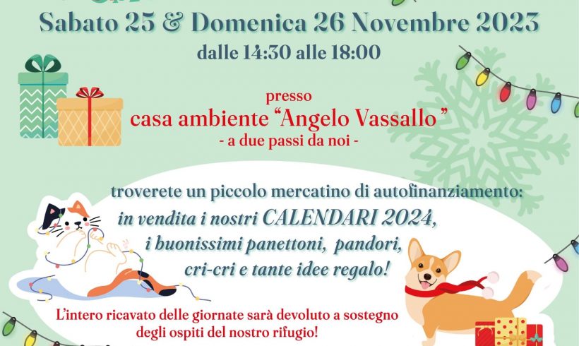 Arriva la festa di Natale del Cascinotto! Vi aspettiamo sabato 25 e domenica 26 novembre!