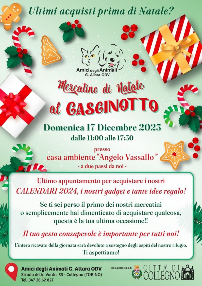 Mercatino di Natale del Cascinotto! Vi aspettiamo il 17 dicembre!