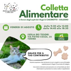 Colletta alimentare venerdì 1 agosto. Vi aspettiamo!