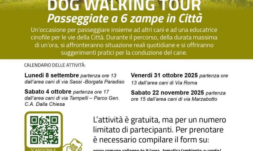 Dog walking tour passeggiate a 6 zampe in Città Dog walking tour passeggiate a 6 zampe in Città