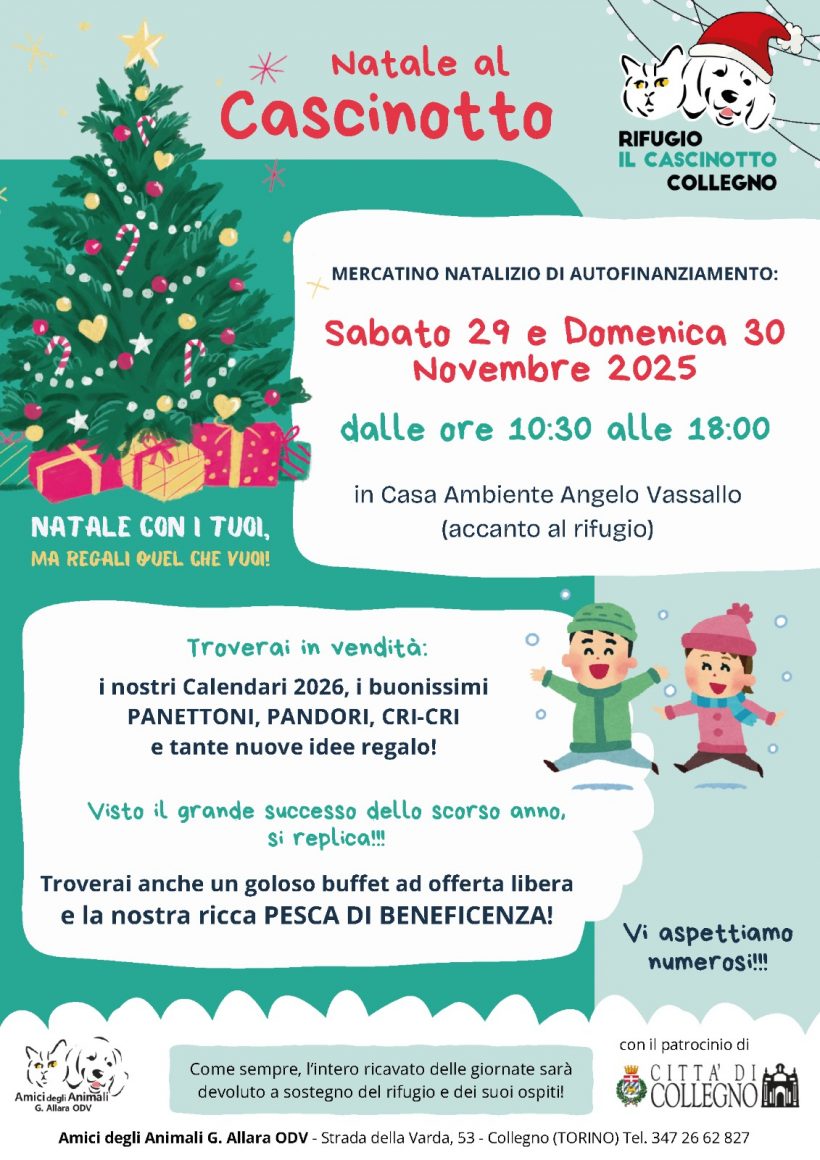 Festa di Natale al Cascinotto! 29 e 30 novembre. Vi aspettiamo! Festa di Natale al Cascinotto! 29 e 30 novembre. Vi aspettiamo!