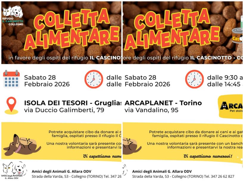 Doppia Colletta alimentare sabato 28 febbraio. Vi aspettiamo!
