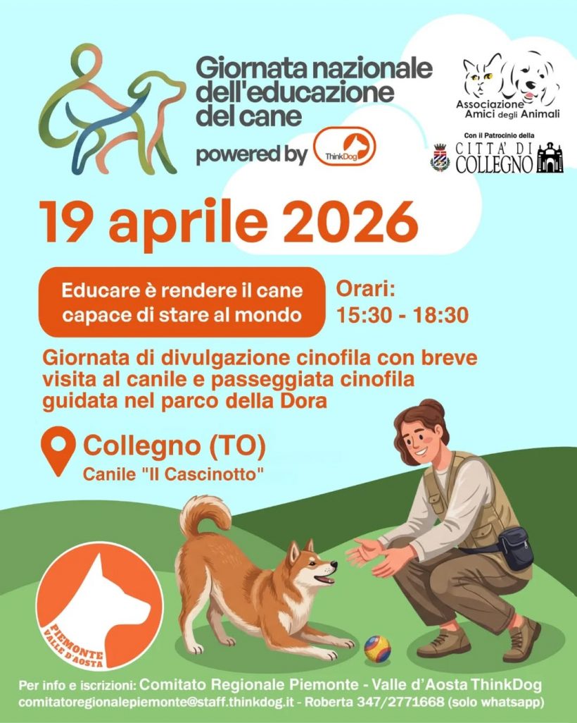 Domenica 19 aprile vi aspettiamo: giornata nazionale dell’educazione del cane Domenica 19 aprile vi aspettiamo: giornata nazionale dell’educazione del cane