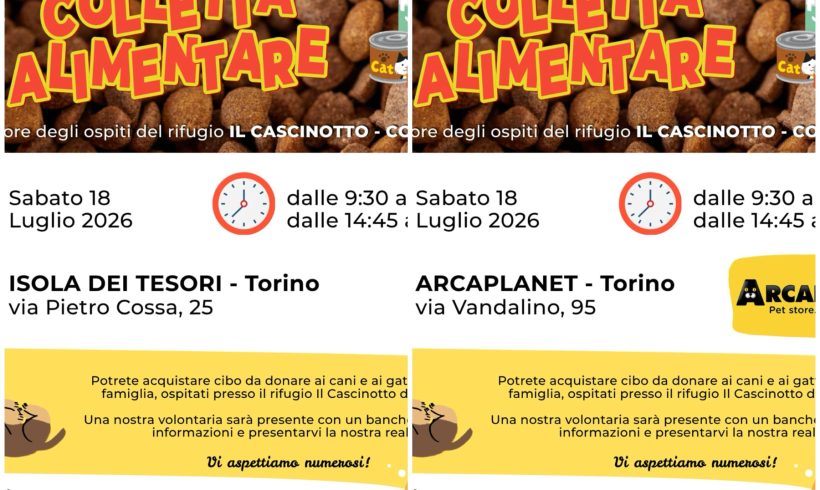 Doppia colletta alimentare sabato 18 luglio. Vi aspettiamo! Doppia colletta alimentare sabato 18 luglio. Vi aspettiamo!